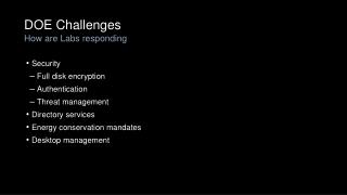 DOE Challenges