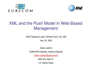 XML and the Push Model in Web-Based Management