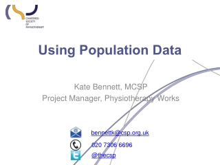 Using Population Data