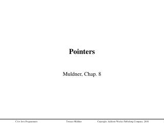 Pointers