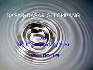 DASAR-DASAR GELOMBANG