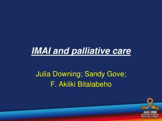 IMAI and palliative care