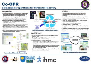 Co-OPR Collaborative Operations for Personnel Recovery