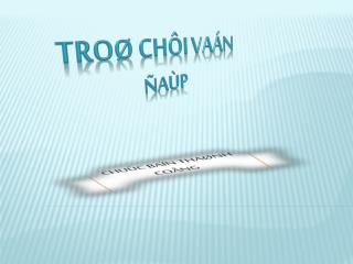 Troø chôi vaán ñaùp