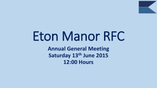 Eton Manor RFC