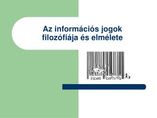 Az információs jogok filozófiája és elmélete