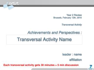 Transversal Activity Name