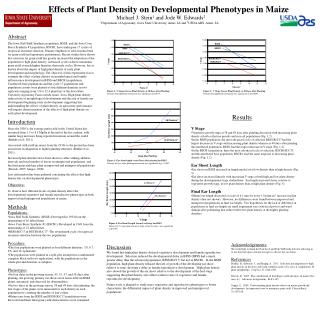 Effects of Plant Density on Developmental Phenotypes in Maize