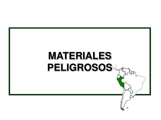 MATERIALES PELIGROSOS