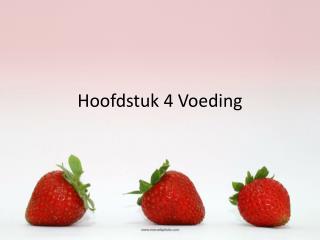 Hoofdstuk 4 Voeding