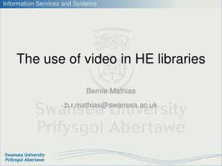 The use of video in HE libraries