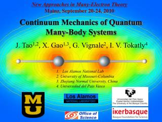 Continuum Mechanics of Quantum Many-Body Systems