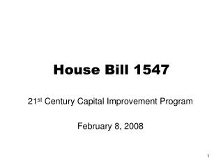 House Bill 1547