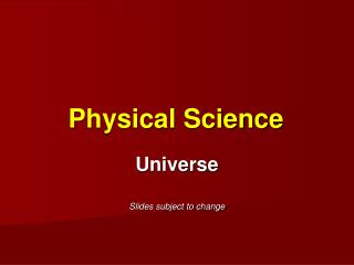 Physical Science