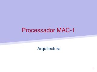 Processador MAC-1