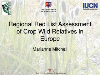 Regional Red List Assessment of Crop Wild Relatives in Europe