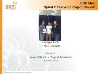 BGP Mux Spiral 2 Year-end Project Review