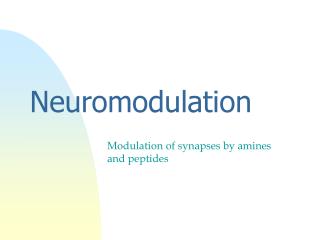 Neuromodulation