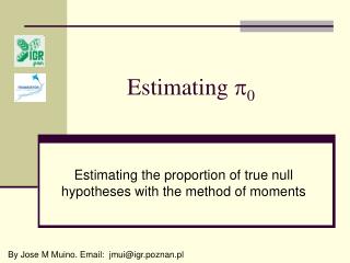 Estimating  0