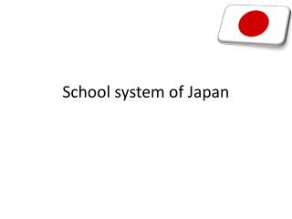 School system of Japan