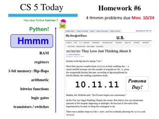 CS 5 Today