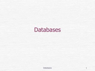 Databases