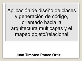 Juan Timoteo Ponce Ortiz