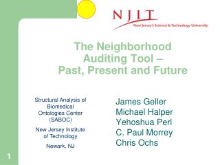 The Neighborhood Auditing Tool – Past, Present and Future