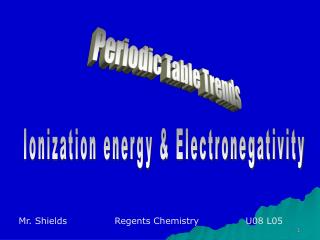 Periodic Table Trends