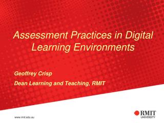 Assessment Practices in Digital Learning Environments