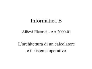 Informatica B