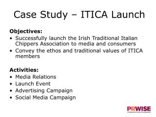 Case Study – ITICA Launch