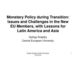 György Szapáry Central European University