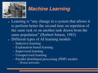 Machine Learning