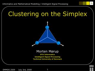 Clustering on the Simplex