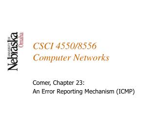 CSCI 4550/8556 Computer Networks