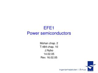 EFE1 Power semiconductors