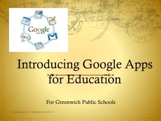 Introducing Google Apps for Education