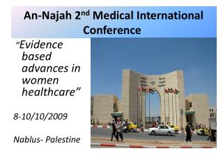 An-Najah 2 nd Medical International Conference