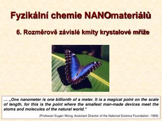 Fyzikální chemie NANO materiálů