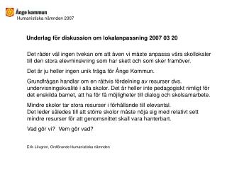 Humanistiska nämnden 2007