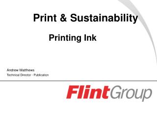 Print &amp; Sustainability