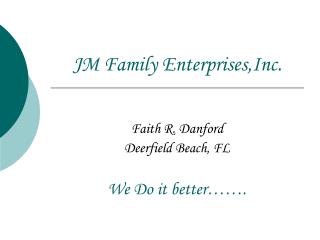 JM Family Enterprises,Inc.