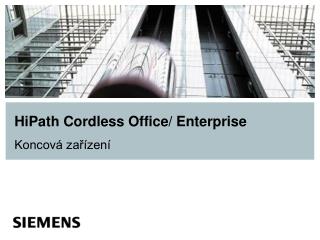 HiPath Cordless Office/ Enterprise Koncová zařízení