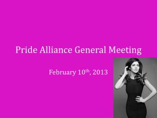 Pride Alliance General Meeting