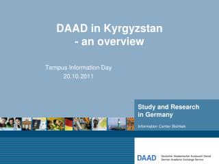 DAAD in Kyrgyzstan - an overview