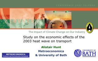 Study on the economic effects of the 2003 heat wave on transport