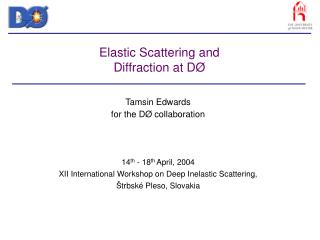 Elastic Scattering and Diffraction at D Ø