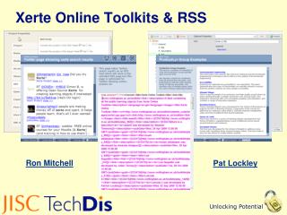 Xerte Online Toolkits &amp; RSS