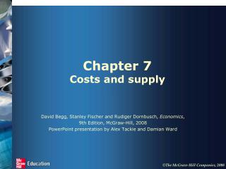 Chapter 7 Costs and supply